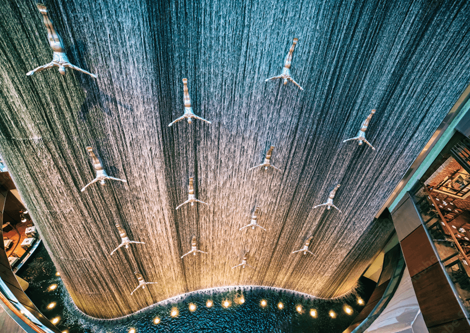 Dubai Mall Waterfalls