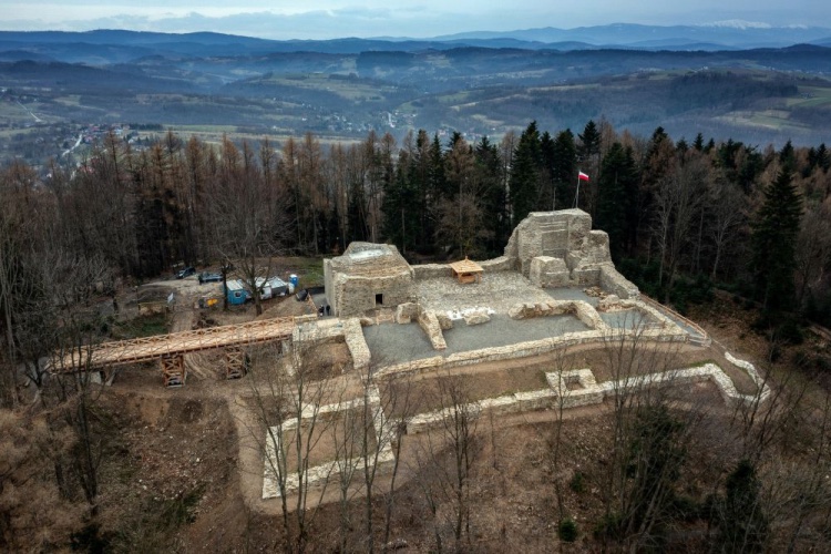 Ruiny zamku w Lanckoronie